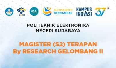 JALUR RISET Informasi Penerimaan Mahasiswa Baru Magister Terapan PENS Semester Gasal 2025,2026 Gelombang 2